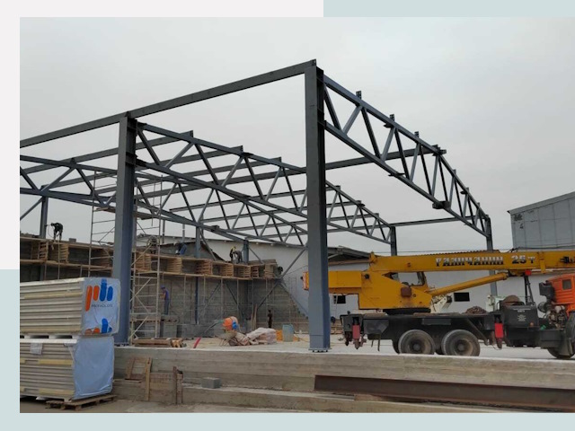 Строительство цехов в Дагестанских Огнях