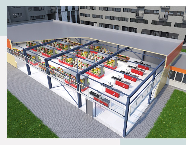 Строительство магазинов в Дагестанские Огни от 619 руб. за м²