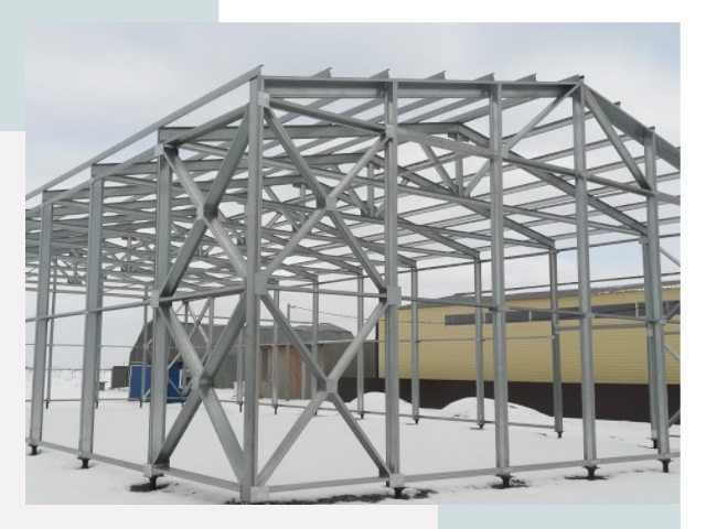 Каркасные ангары в Дагестанских Огнях