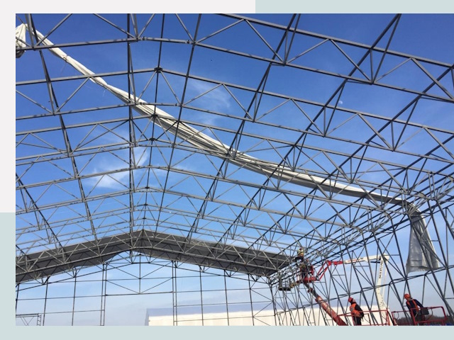 Шатровые ангары от 619 руб. в Дагестанских Огнях и Дагестане