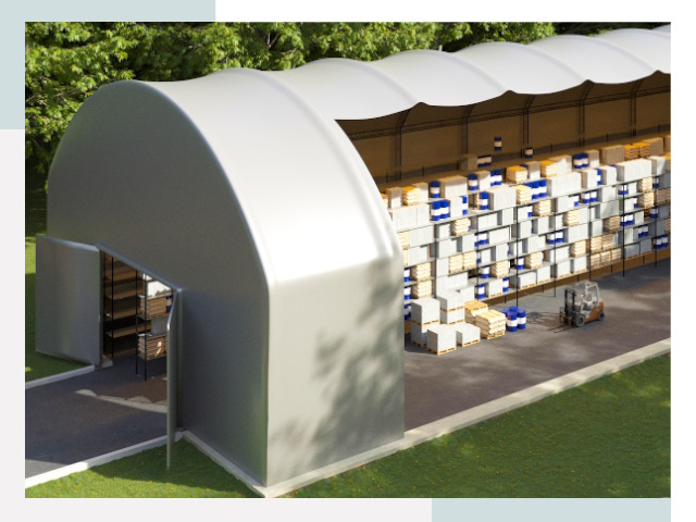 Тентовые ангары в Дагестанских Огнях