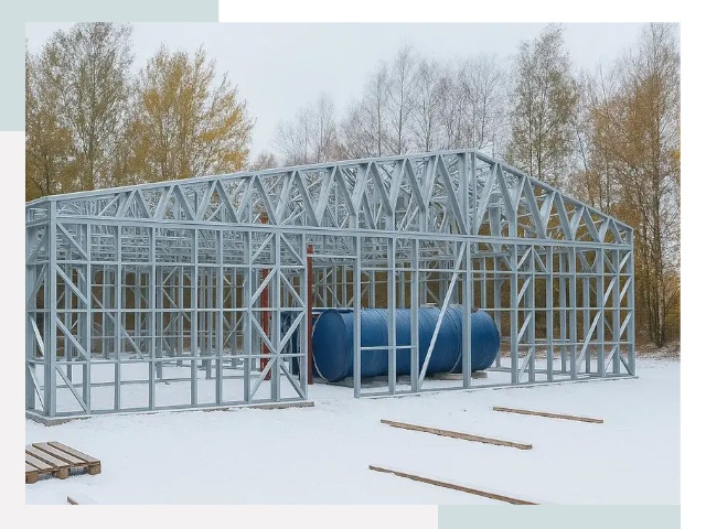 Металлические ангары в Дагестанских Огнях