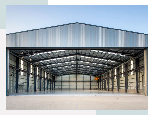 Большие ангары в Дагестанских Огнях