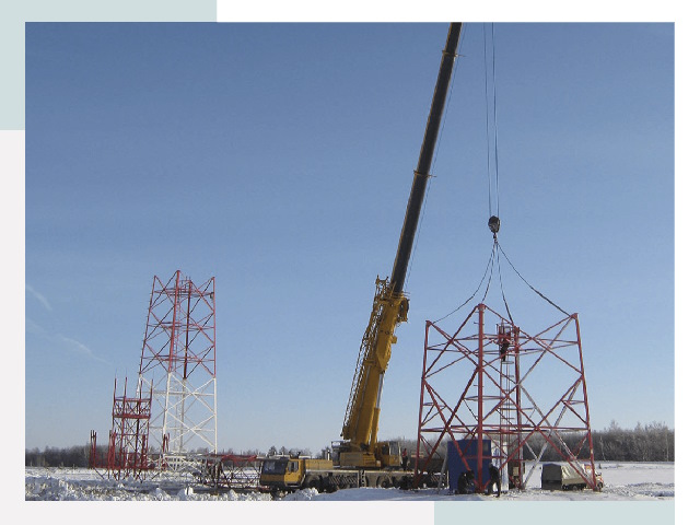 Монтаж вышек связи в Дагестанских Огнях