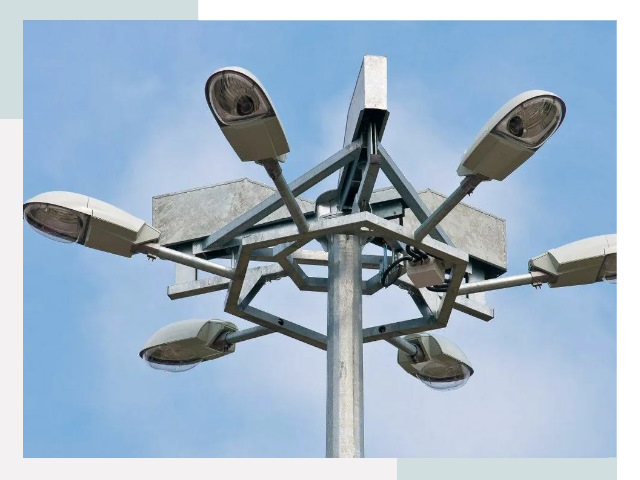 Монтаж осветительных мачт в Дагестанских Огнях