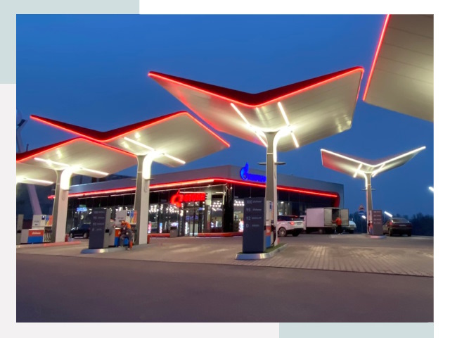 Навесы для АЗС в Дагестанских Огнях