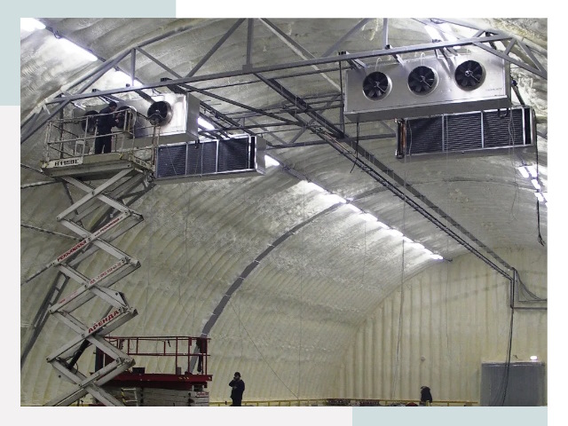 Оснащение ангаров в Дагестанских Огнях