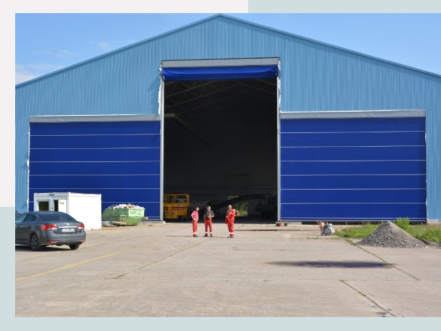 Ангарные ворота в Дагестанские Огни от СтальСтрой-Дгс по цене 619 руб.