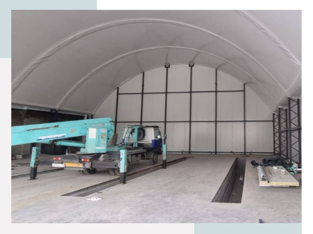 Внутреннее оснащение ангаров в Дагестанских Огнях