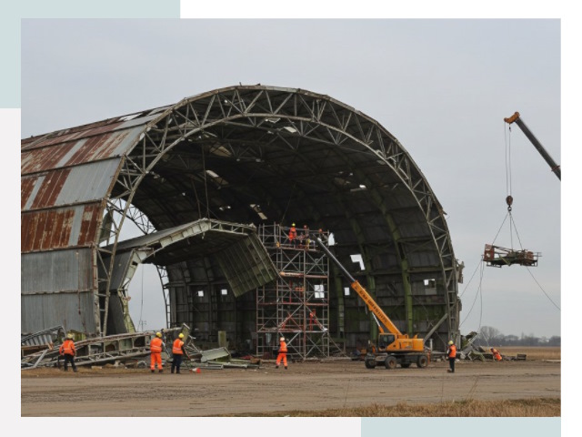 Демонтаж ангаров в Дагестанских Огнях